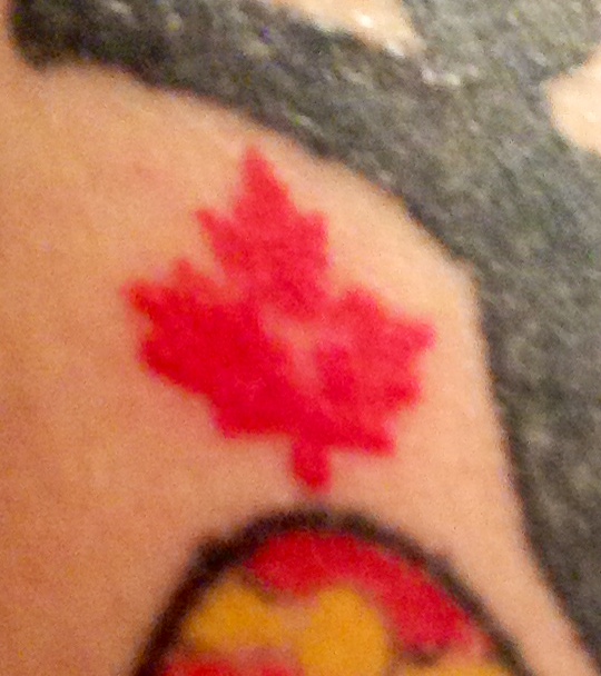 This was the first tattoo I ever had that got infected.  First of 2. That's a batting average better than any Blue Jay in history.